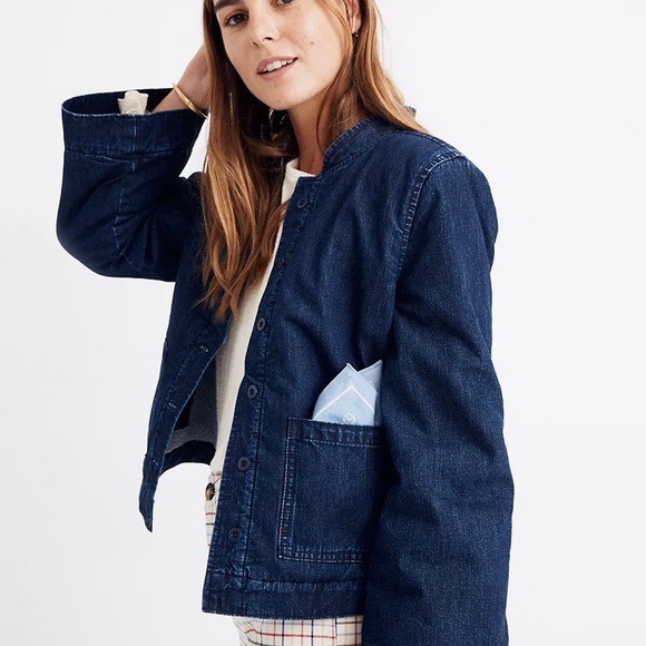 Madewell Reversible Sherpa Jean Jacket - Picture 2 of 11